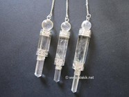 Picture of Crystal Quartz 3pc Small wand Pendulum