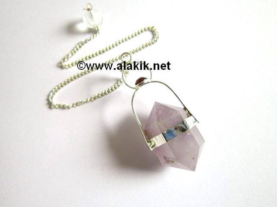 Picture of Amethyst Herkimer with Garnet Cab Pendulum