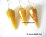 Picture of Golden quartz Facetted pendulum, Picture 1