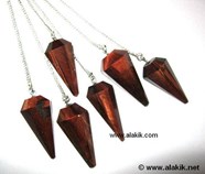 Picture of Red Tiger Eye Faceted Pendulum