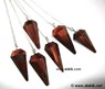Picture of Red Tiger Eye Faceted Pendulum, Picture 1