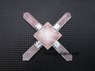 Picture of Rose Quartz Crystal Pyramid Energy Generator 4 point, Picture 1