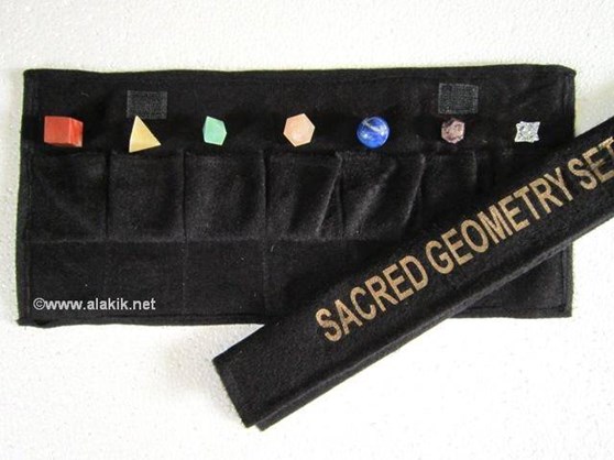Picture of Chakra Geometry Set with Velvet Purse