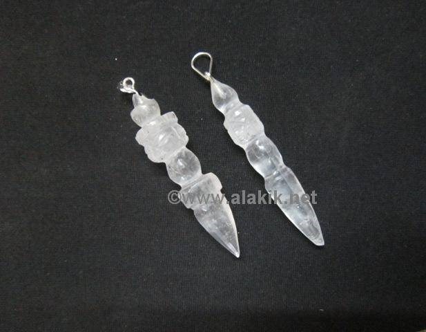 Picture of Crystal Quartz Phurba Pendant 