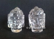 Picture of Crystal Quartz Buddha Heads