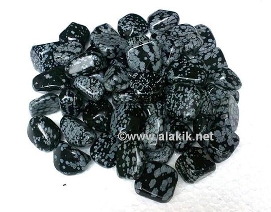Picture of Snowflake obsidian Tumbles