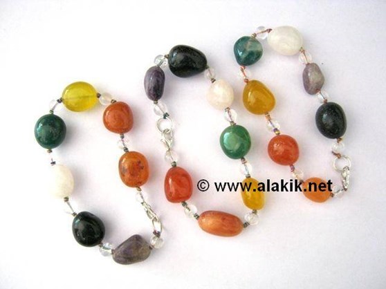 Picture of Chakra Tumble with Crystal beads bracelet