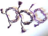 Picture of Amethyst Netted Tumble Drawstring Bracelet