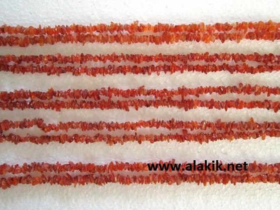 Picture of Red Cornelian Chips beads Strands
