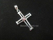 Picture of Cross with Iolite Cab 925 pendant