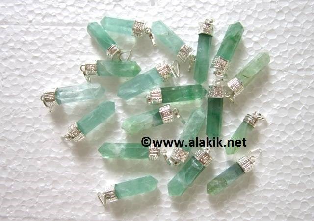 Picture of Green Fluorite Cap Pencil Pendants