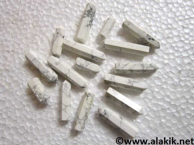Picture of Howlite Single Terminated Pencils Points