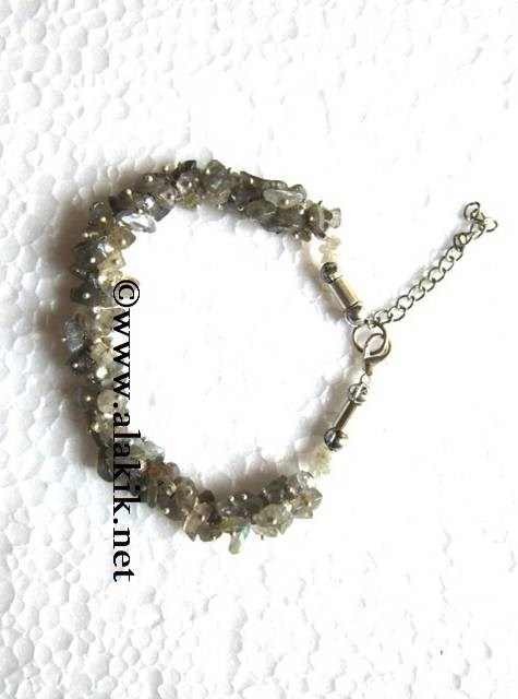 Picture of Labradorite Chip Fuse-wire Bracelet