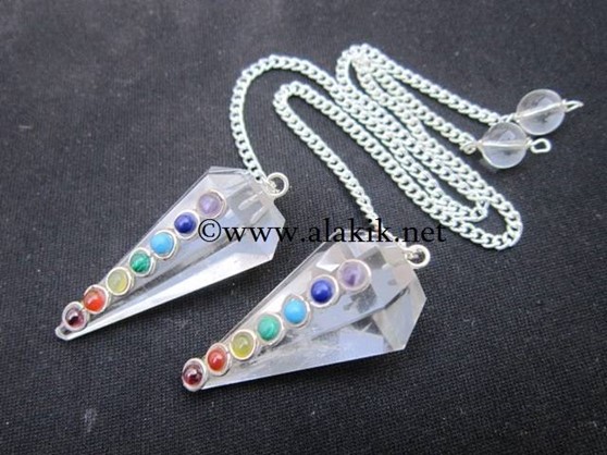 Picture of Crystal Pendulum w/.Chakra Cabs