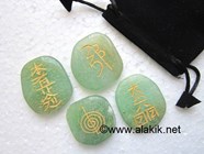 Picture of Green Jade Usai Reiki Set with pouch