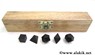 Picture of Black Toumaline 5pcs Geometry set with wooden box, Picture 1