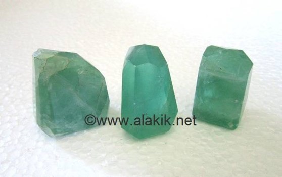 Picture of Green Fluorite Natural shape polish points