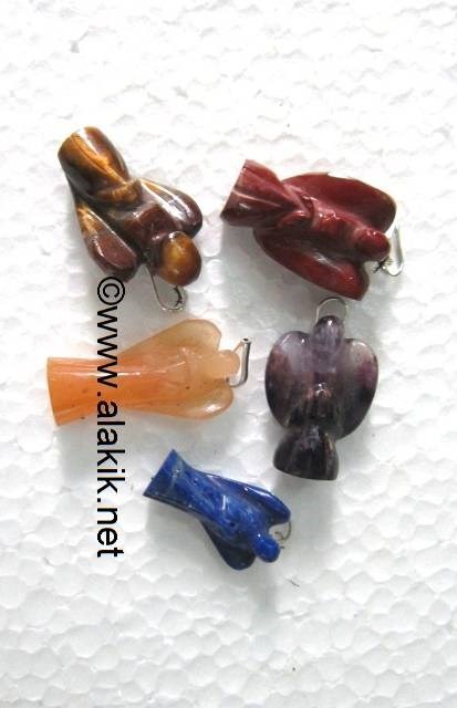 Picture of Mix Gemstone Angel Pendants