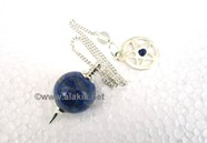 Picture of Lapis lazule ball pendulum with pentacle