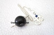 Picture of Black Onyx ball pendulum with om