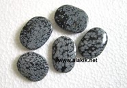 Picture of Snowflake obsidian palmstones