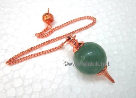 Picture of Green Aventurine Bronze Ball pendulum