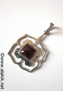 Picture of Root Chakra 925 silver Garnet pendant