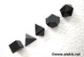 Picture of Black Obsidian 5pcs Geometry set, Picture 1