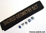 Picture of Lapis Lazuli 5pcs Geometry set with Velvet purse, Picture 1