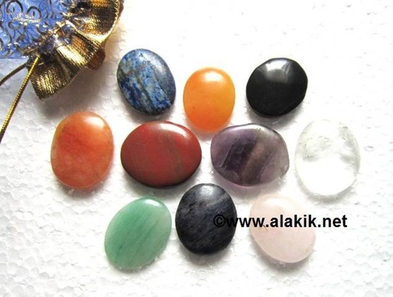Picture of Ten Chakra Stone Oval Set