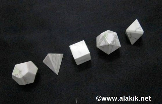 Picture of Howlite 5pcs Geometry set