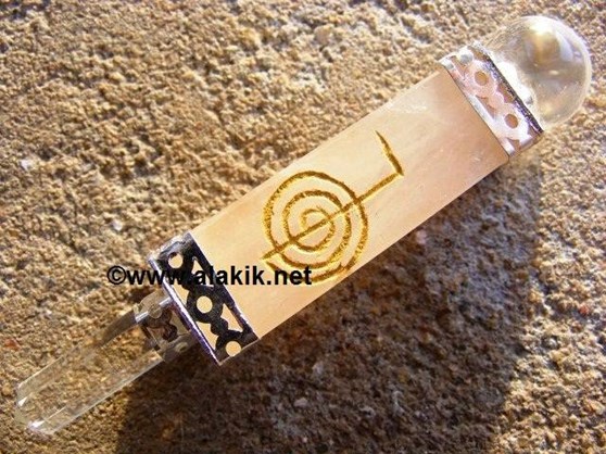 Picture of Rose Quartz 4side Usai Reiki healing stick