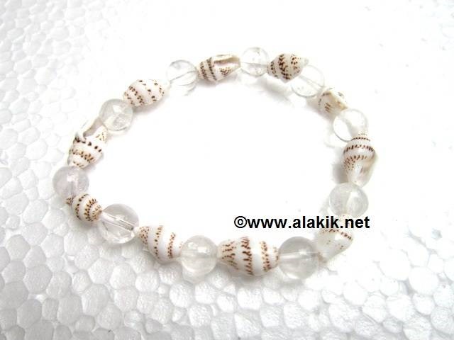 Picture of Crystal shell elastic bracelet