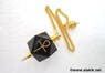 Picture of Black Jasper Hexagon Ankh Golden pendulum, Picture 1