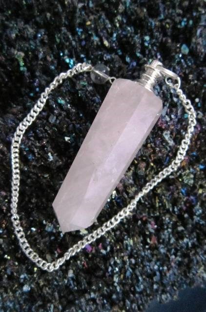 Picture of Rose quartz obelisk pendulum