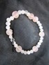 Picture of Rose Quartz 4x1 beads Elastic bracelet, Picture 1