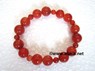 Picture of Red Carnelian 2x1 beads Elastic bracelet, Picture 1