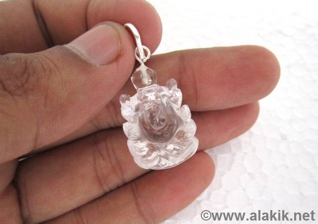 Picture of Crystal Quartz Ganesha Pendant