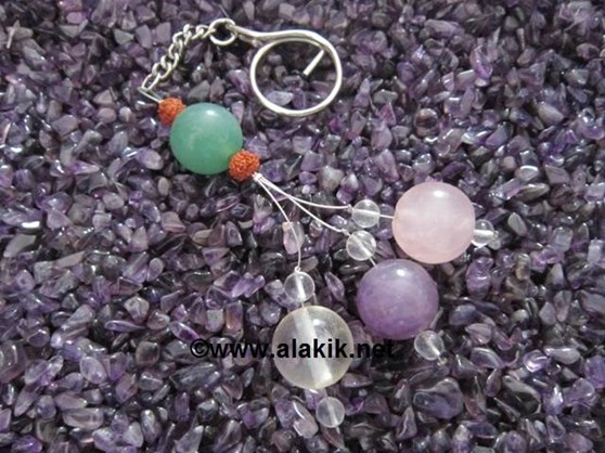 Picture of Gemstone 4 ball key rings