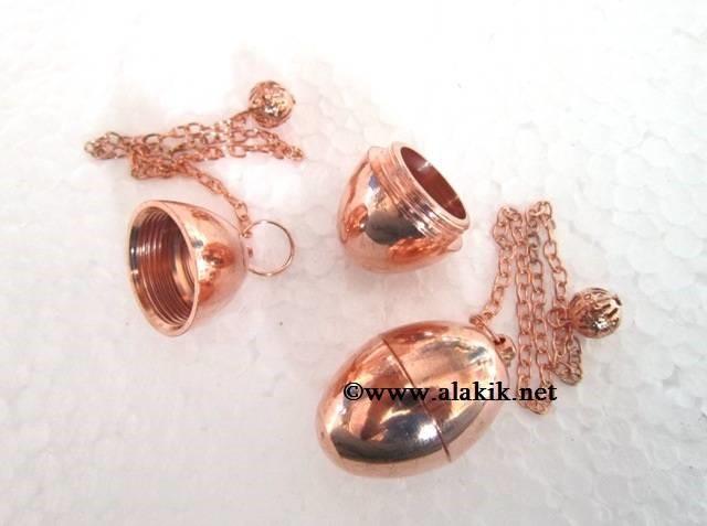 Picture of Egg Shape Metal Bronze Pendulum