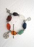 Picture of Chakra Tumble elastic bracelet with hanging charms, Picture 1
