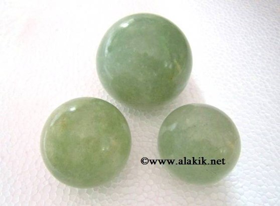 Picture of Prasiolite Balls  (Green Quartz)