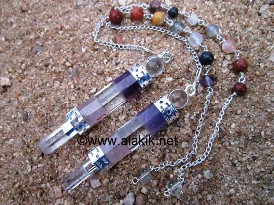 Picture of Bonded RAC 3pc Wand Pendulum with Chakra chain