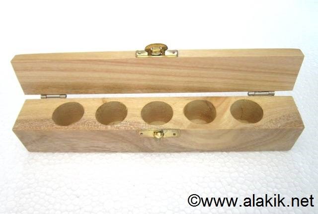 Picture of 5 hole long wooden box