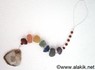 Picture of 7Chakra Tumble Suncatcher with agate Reiki plate, Picture 1