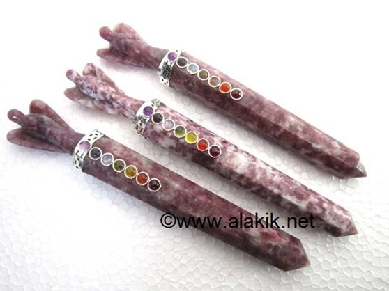 Picture of Lepidolite Chakra Angel Wands
