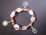 Picture of Crystal Quartz Tumble Rudraksh Bracelet with charms, Picture 1