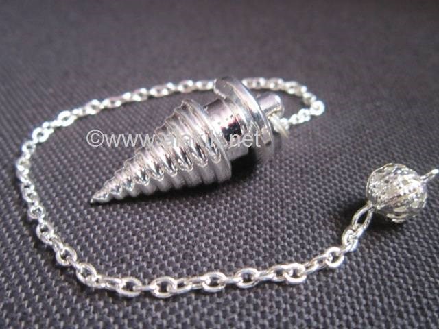 Picture of Silver Twisted Metal pendulum