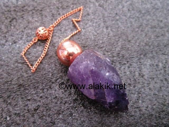 Picture of Raw Amethyst Bronze Modular Pendulum