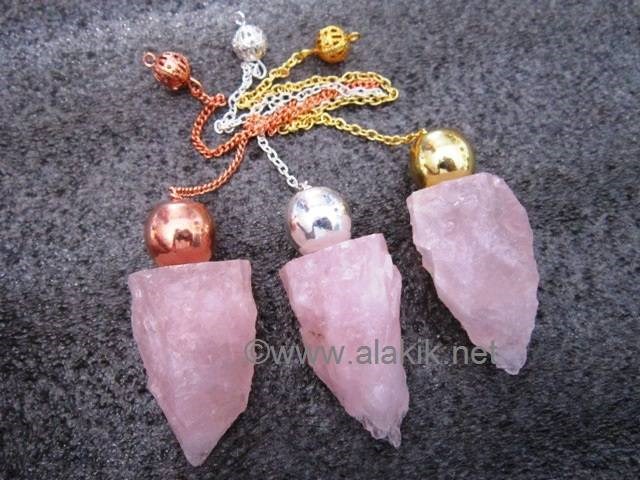 Picture of Raw Rose Quartz BGS Modular Pendulum